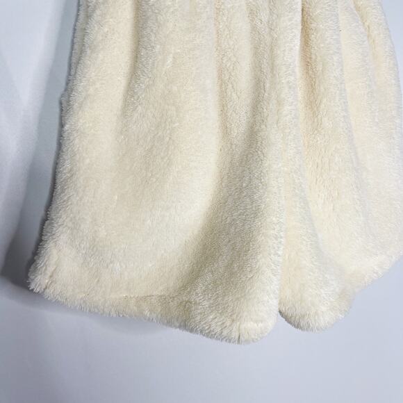 Apparis XXS/ XS Cream Teddy Sherling Sherpa Pull On Shorts Lounge Cozy Casual - Picture 6 of 8